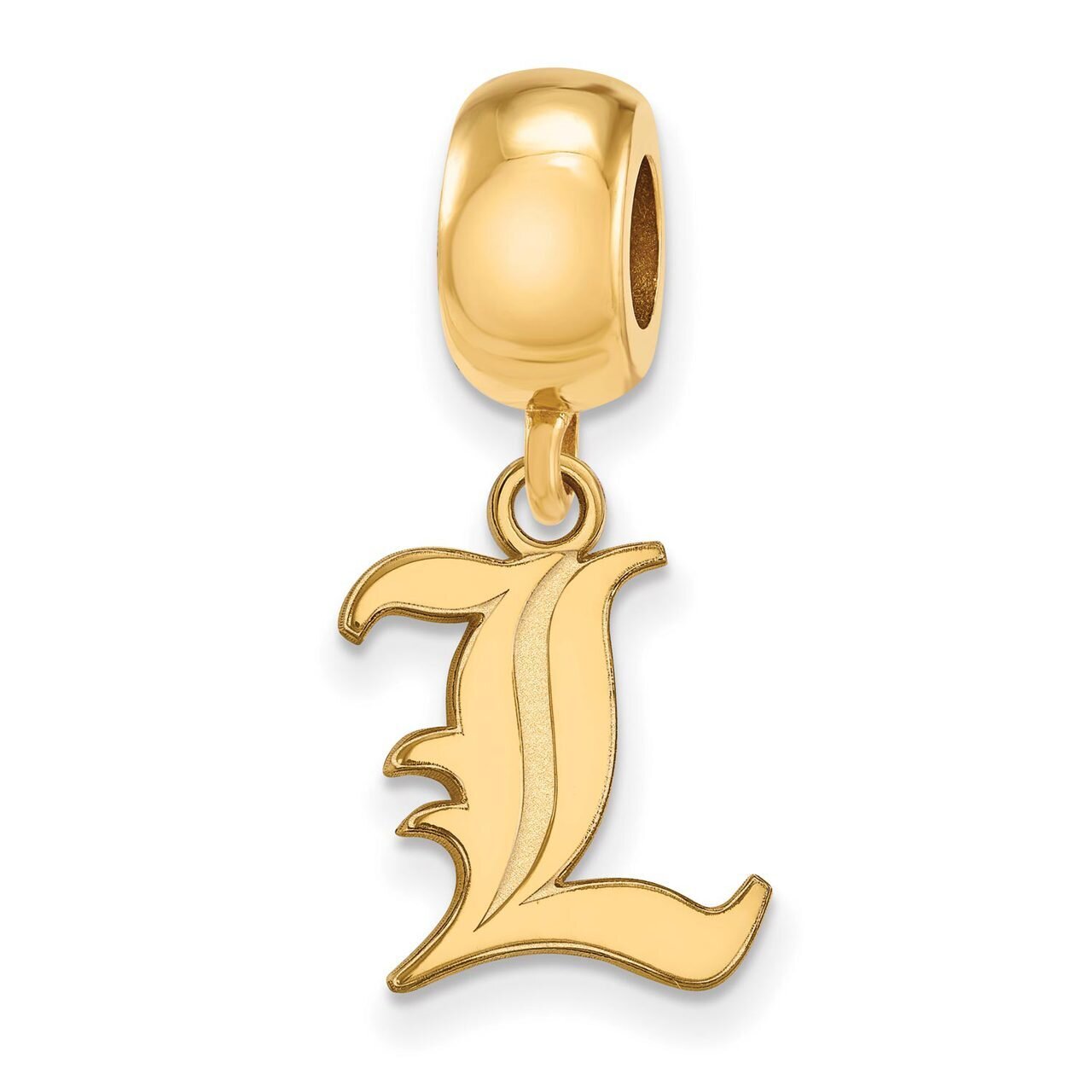 University of Louisville Bead Charm Small Dangle Gold-plated Silver GP030UL, MPN: GP030UL, 88677493…