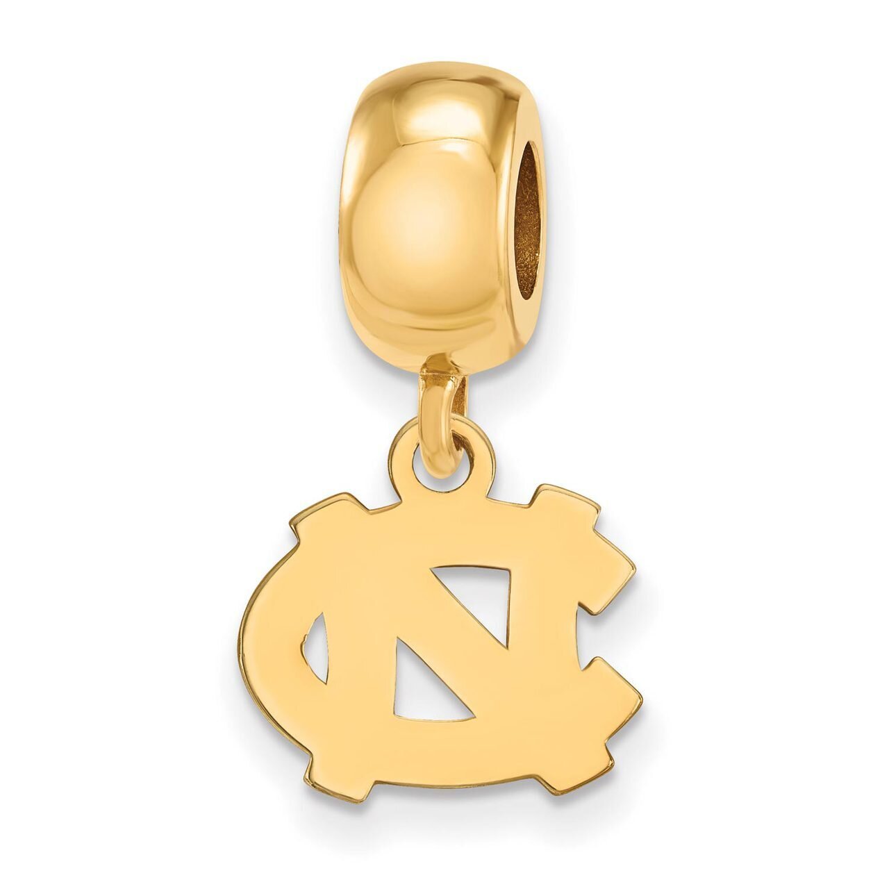 University of North Carolina Bead Charm x-Small Dangle Gold-plated Silver GP030UNC, MPN: GP030UNC, …