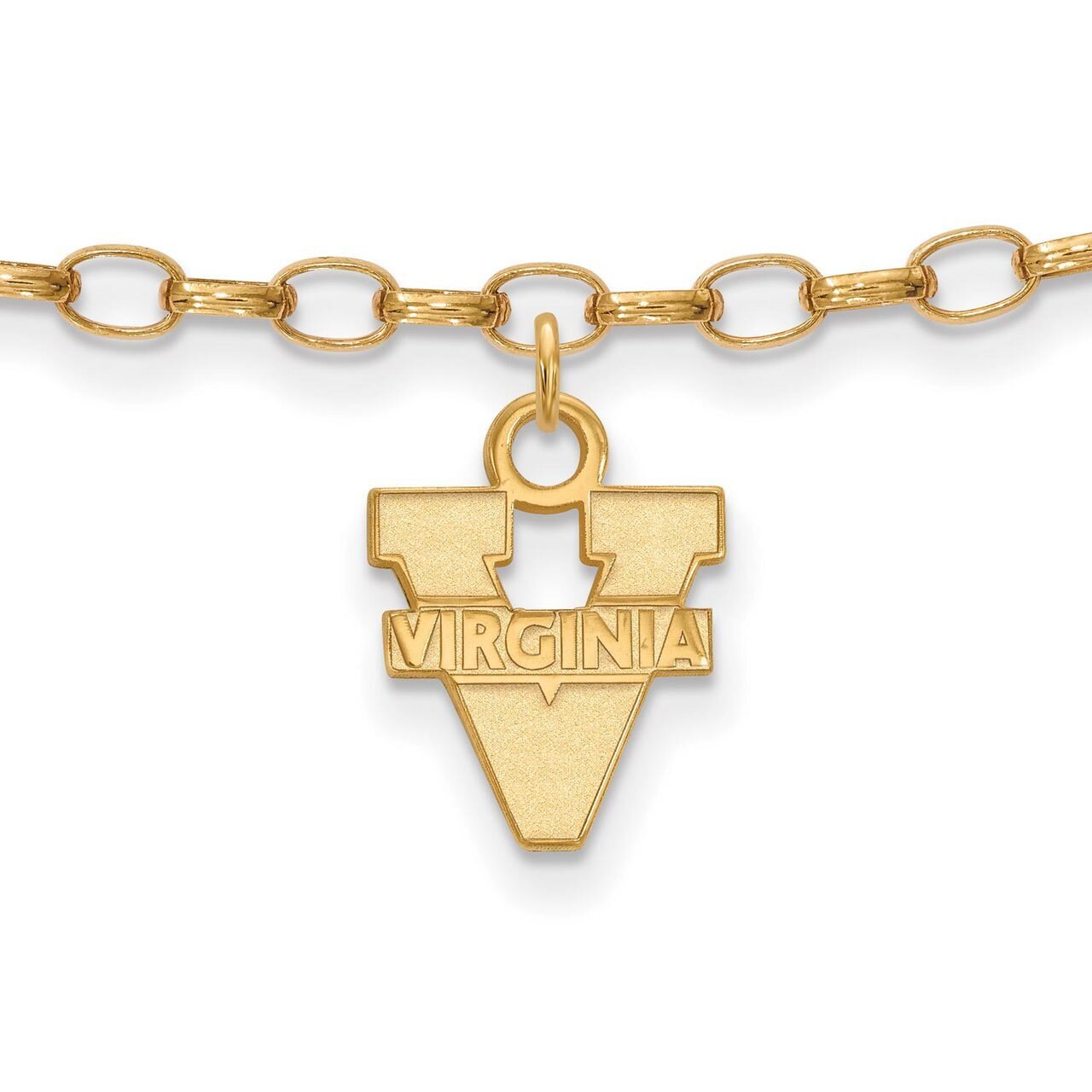 University of Virginia Anklet Gold-plated Silver GP030UVA, MPN: GP030UVA, 886774934037