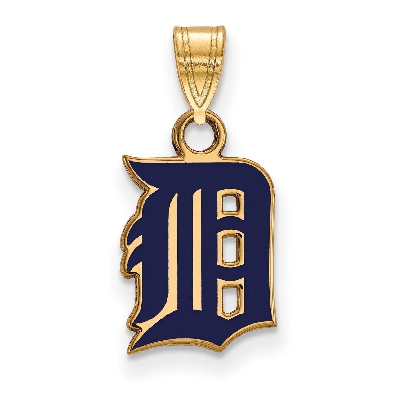 Detroit Tigers Small Enamel Pendant Gold-plated Silver GP031TIG, MPN: GP031TIG, 886774934501