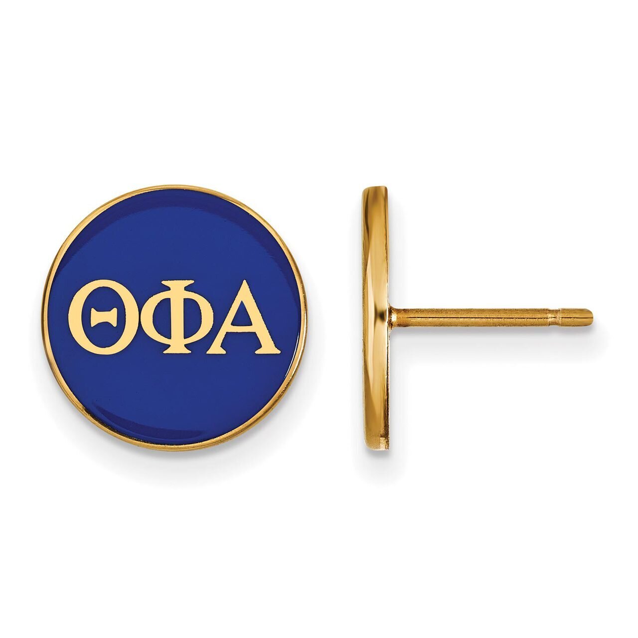 Theta Phi Alpha Enameled Post Earrings Gold-plated Silver GP031TPA, MPN: GP031TPA, 886774934518