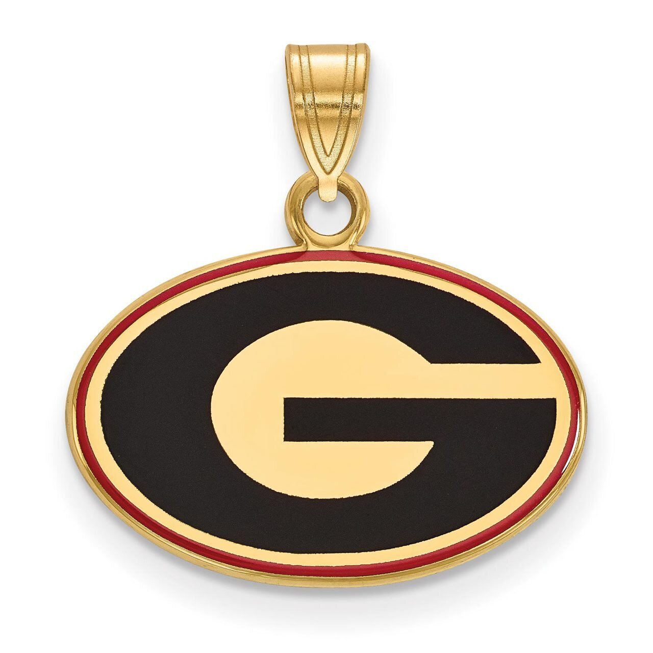 University of Georgia Small Enamel Pendant Gold-plated Silver GP031UGA, MPN: GP031UGA, 886774934600