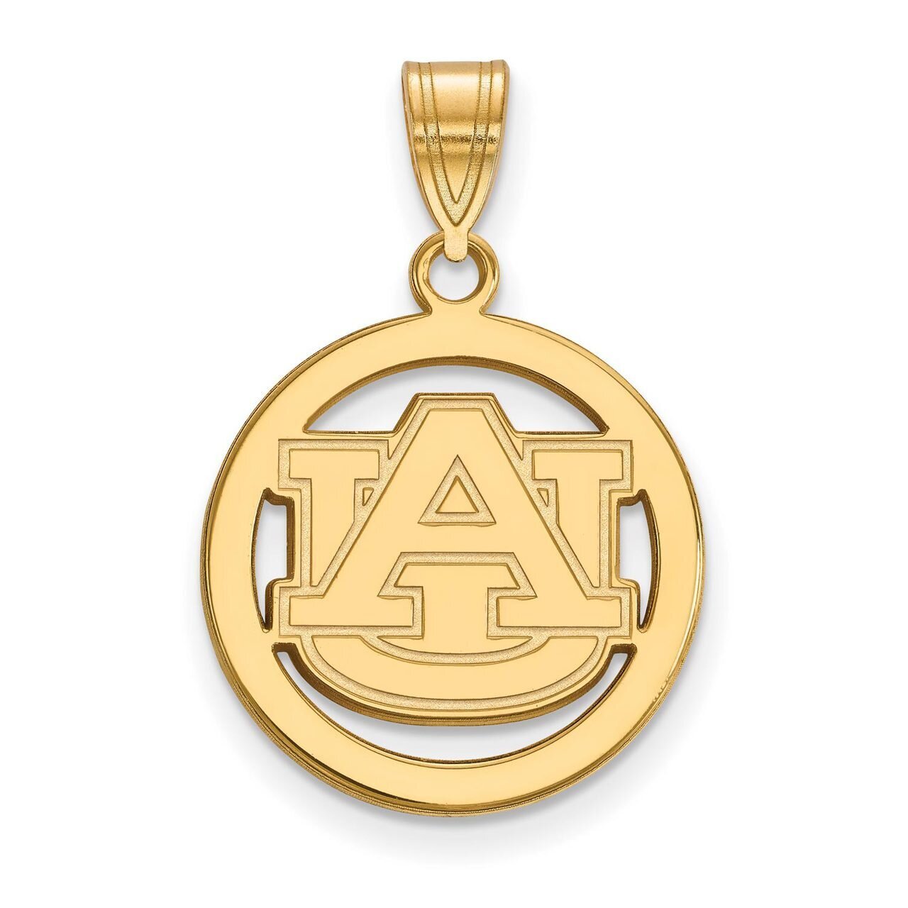 Auburn University Sm Pendant in Circle Gold-plated Silver GP033AU, MPN: GP033AU, 886774935591