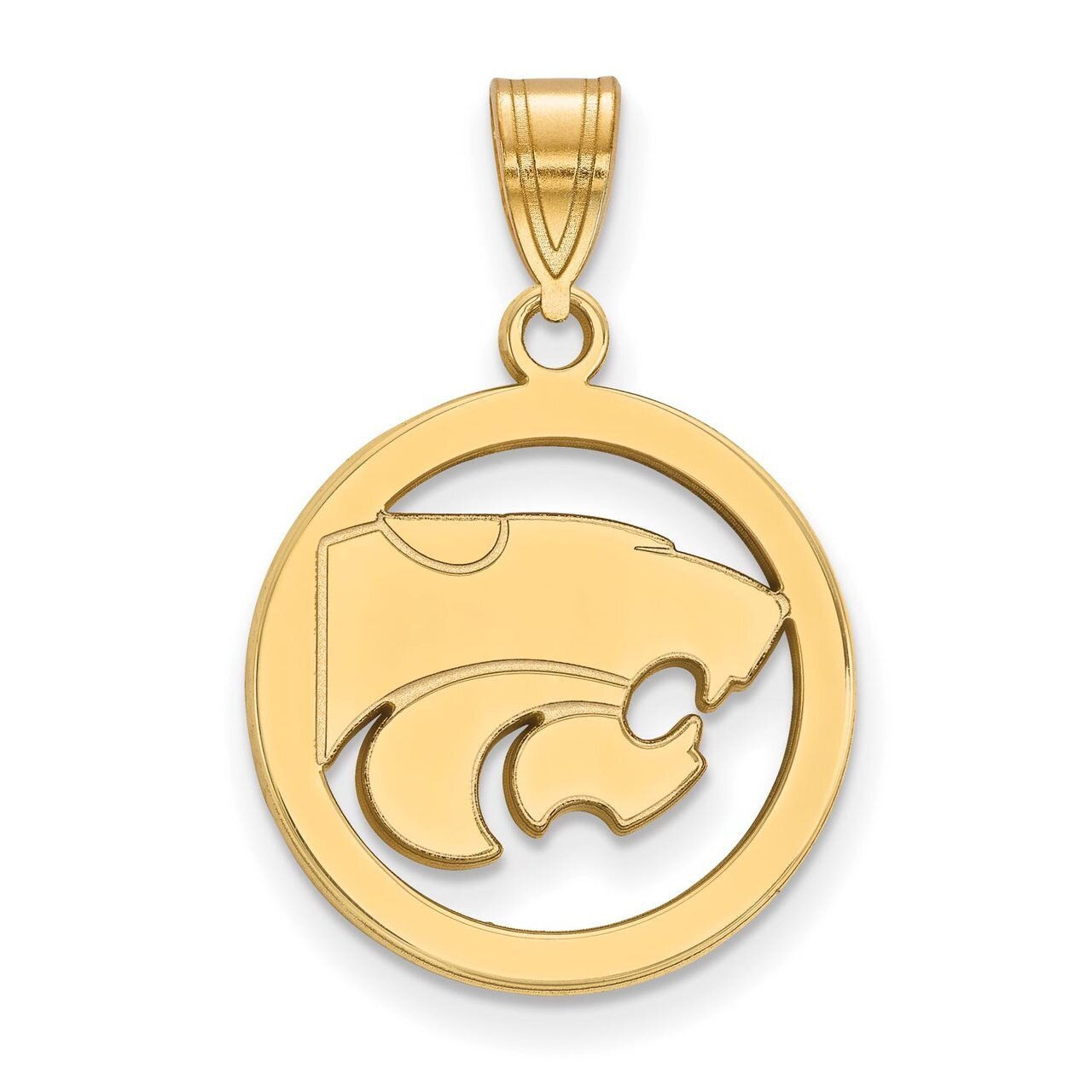 Kansas State University Sm Pendant in Circle Gold-plated Silver GP033KSU, MPN: GP033KSU, 8867749357…
