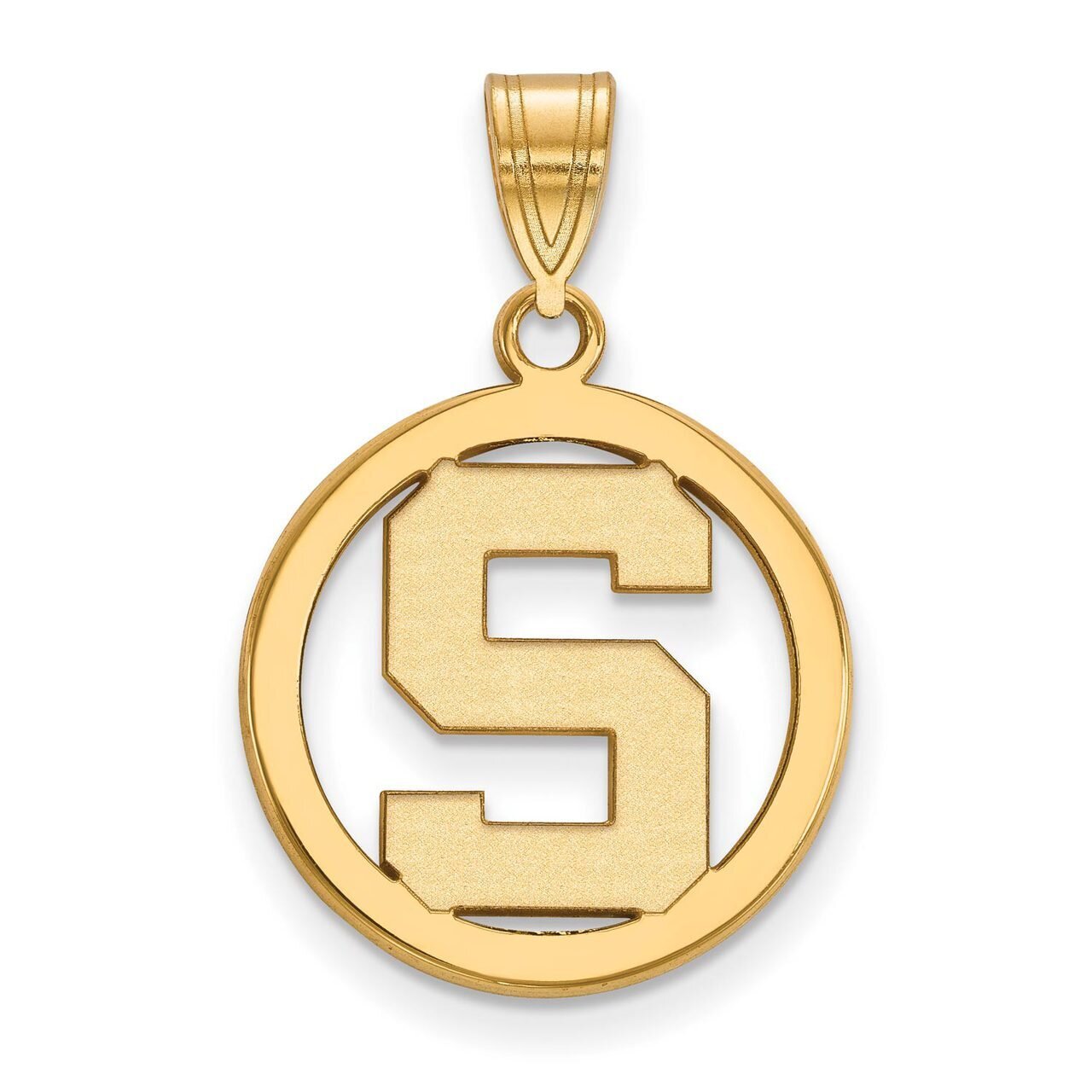 Michigan State University Sm Pendant in Circle Gold-plated Silver GP033MIS, MPN: GP033MIS, 88677493…
