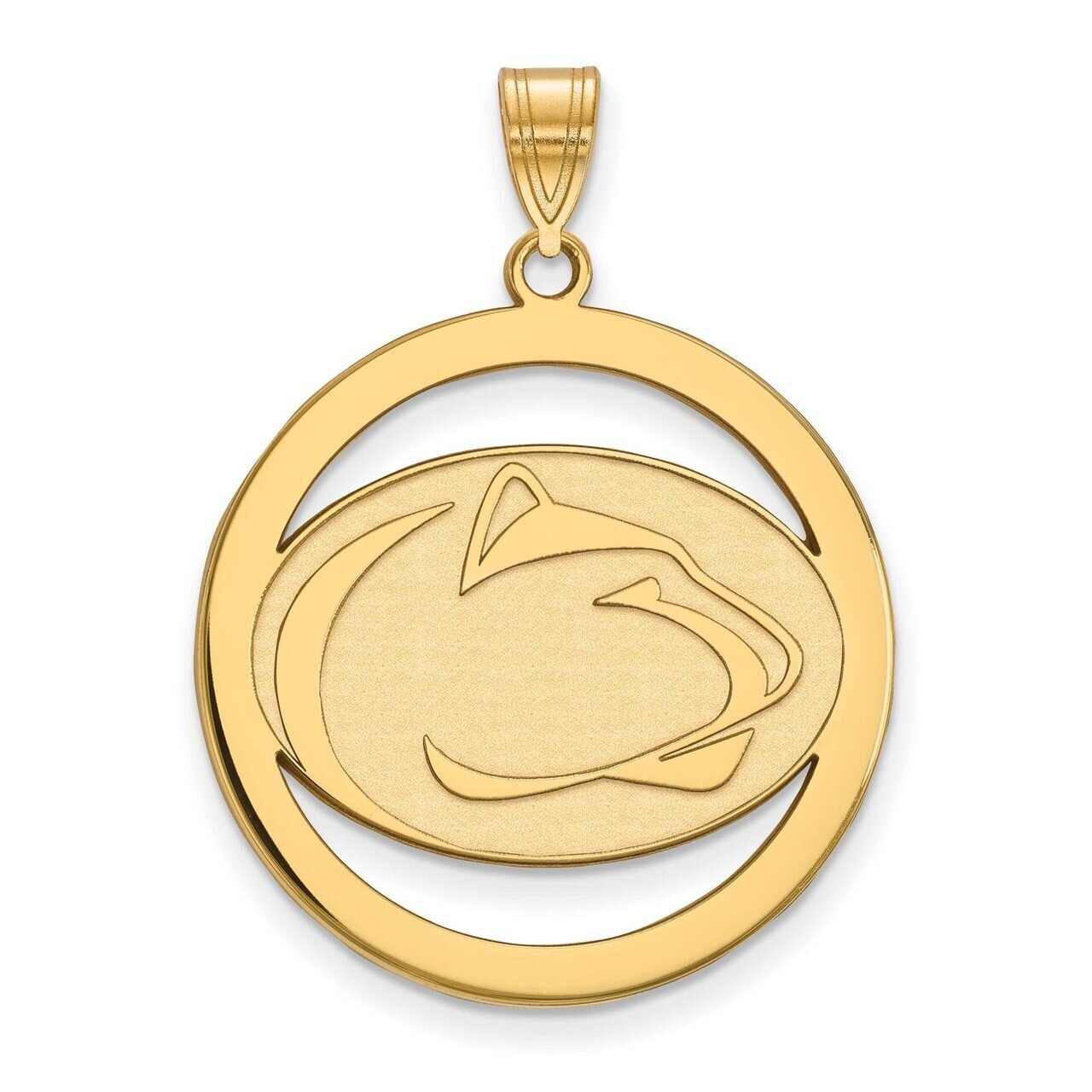 Penn State University L Pendant in Circle Gold-plated Silver GP033PSU, MPN: GP033PSU, 886774935898