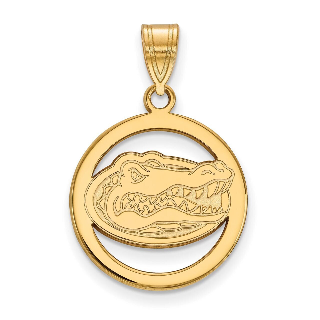 University of Florida Sm Pendant in Circle Gold-plated Silver GP033UFL