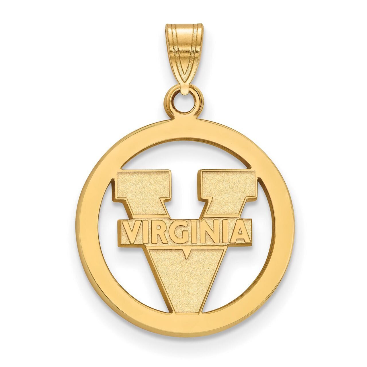 University of Virginia Sm Pendant in Circle Gold-plated Silver GP033UVA, MPN: GP033UVA, 886774936246