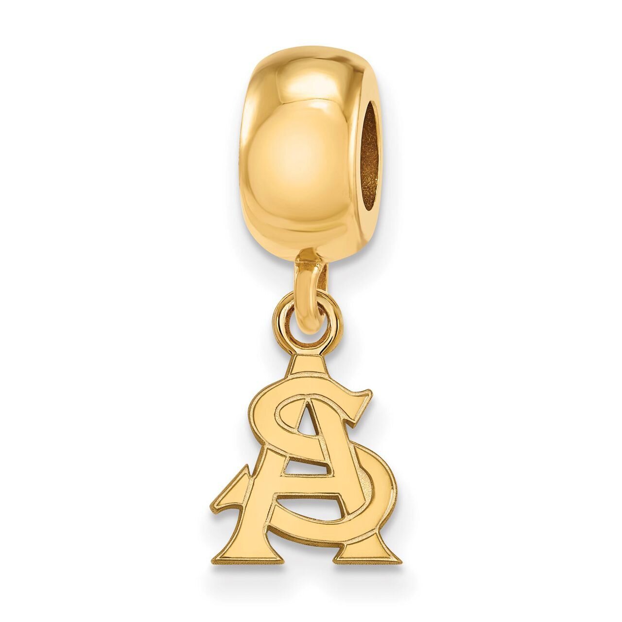 Arizona State University Bead Charm x-Small Dangle Gold-plated Silver GP034AZS, MPN: GP034AZS, 8867…