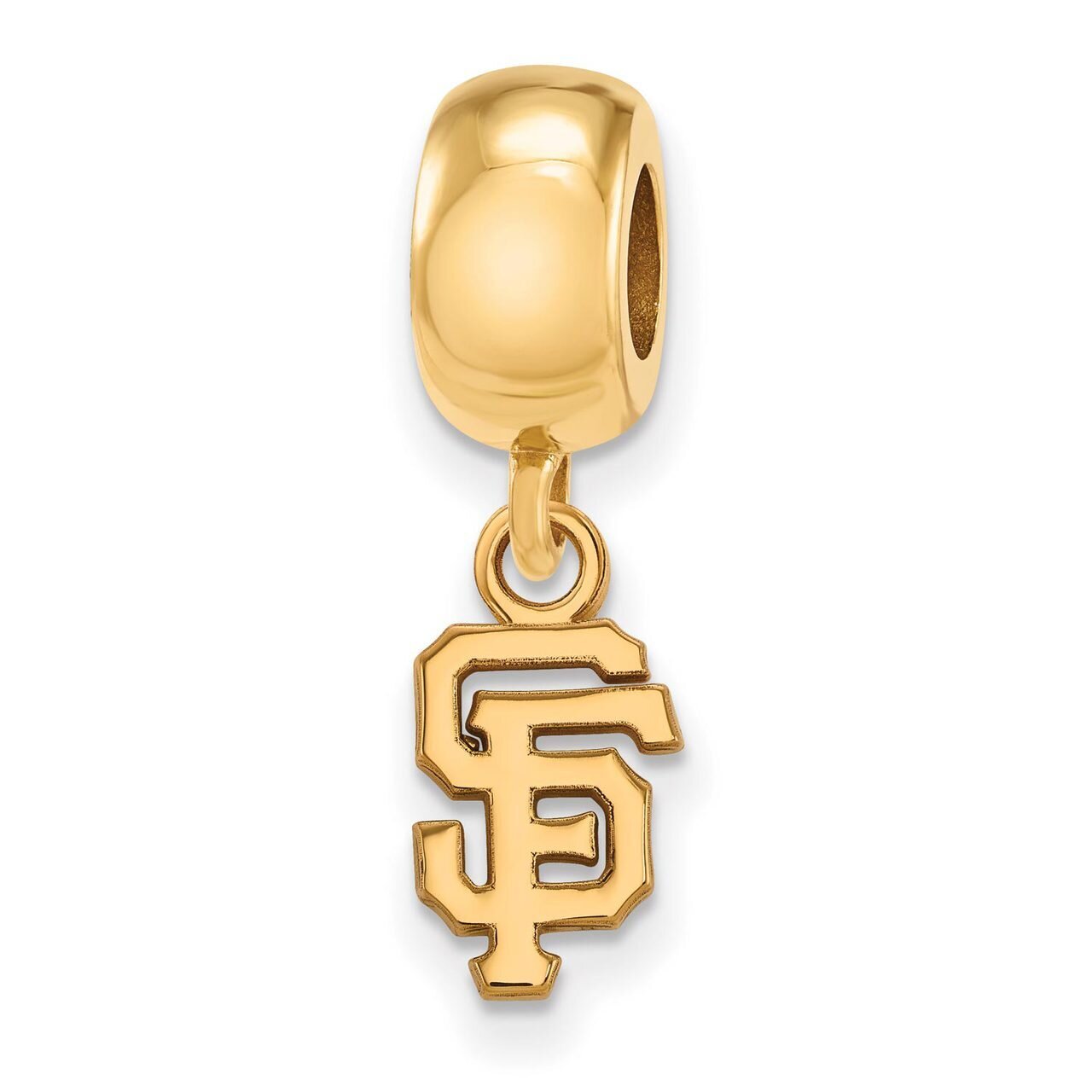 San Francisco Giants Bead Charm x-Small Dangle Gold-plated Silver GP034GIT, MPN: GP034GIT, 88677493…