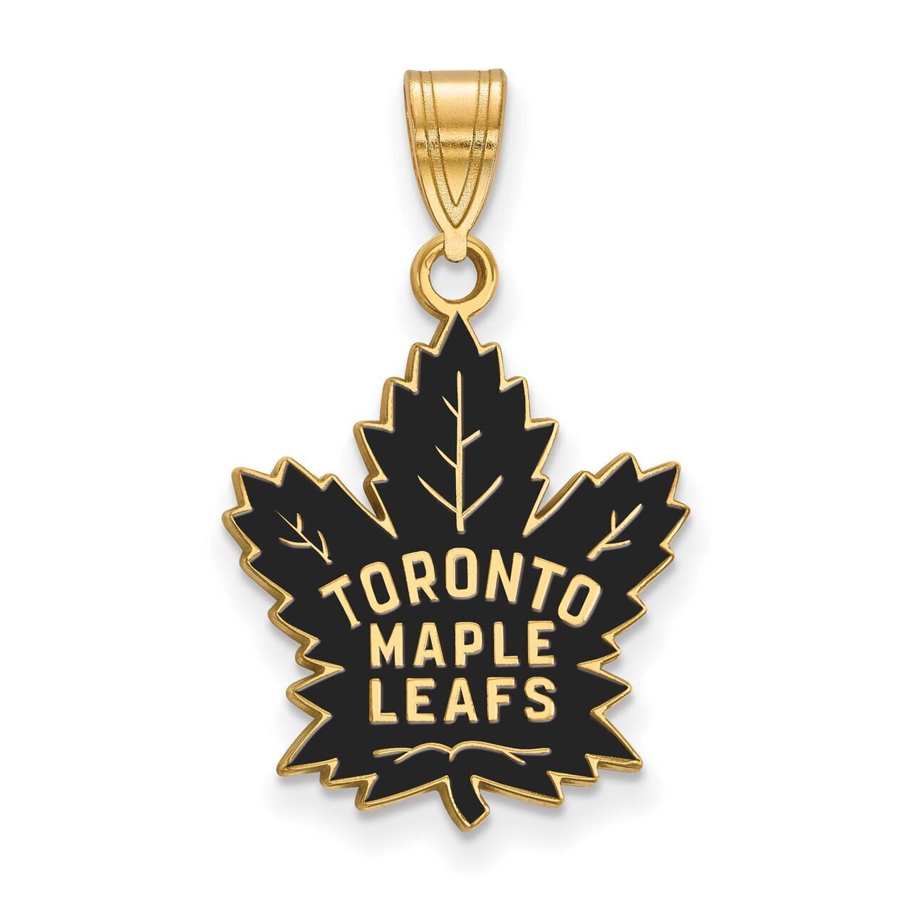 Toronto Maple Leafs Large Enamel Pendant Gold-plated Silver GP034MLE