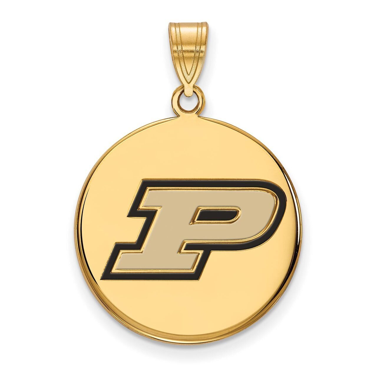 Purdue Large Enamel Disc Pendant Gold-plated Silver GP034PU, MPN: GP034PU, 886774936703