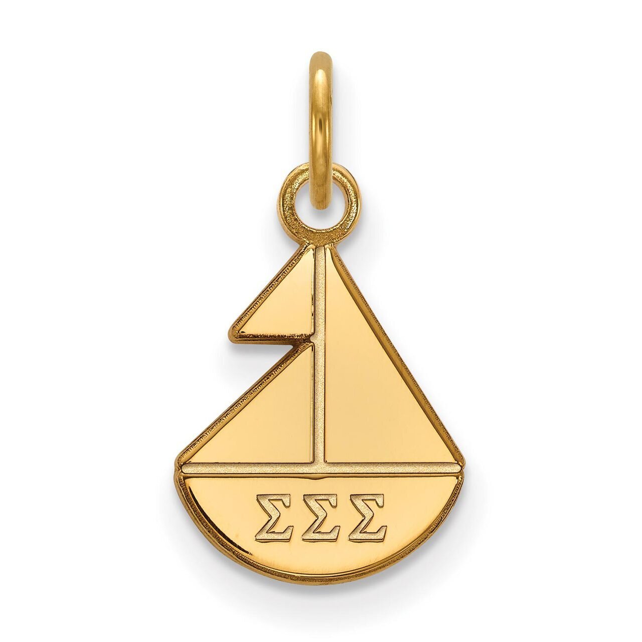 Sigma Sigma Sigma Extra Small Pendant Gold-plated Silver GP034SSS
