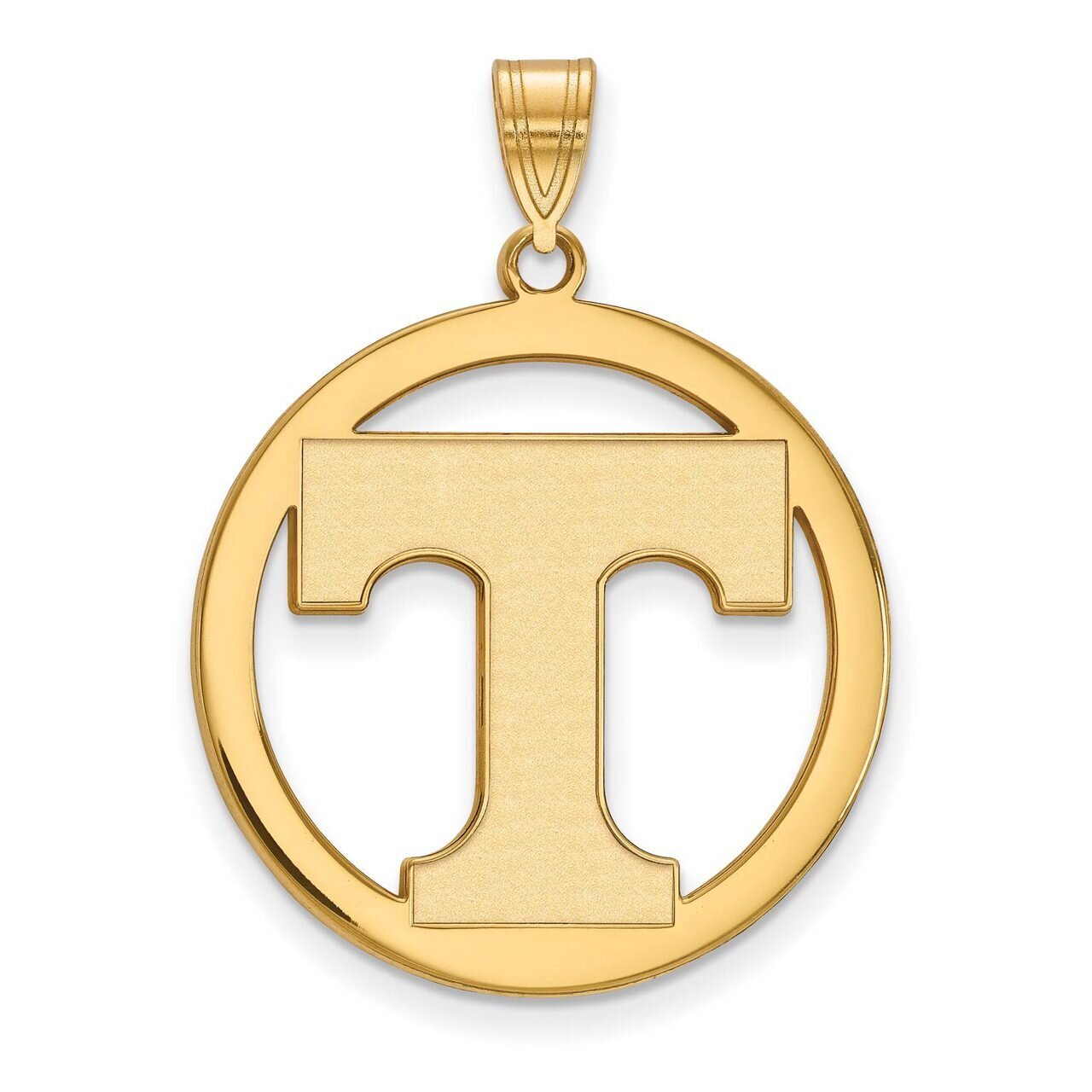 University of Tennessee L Pendant in Circle Gold-plated Silver GP034UTN