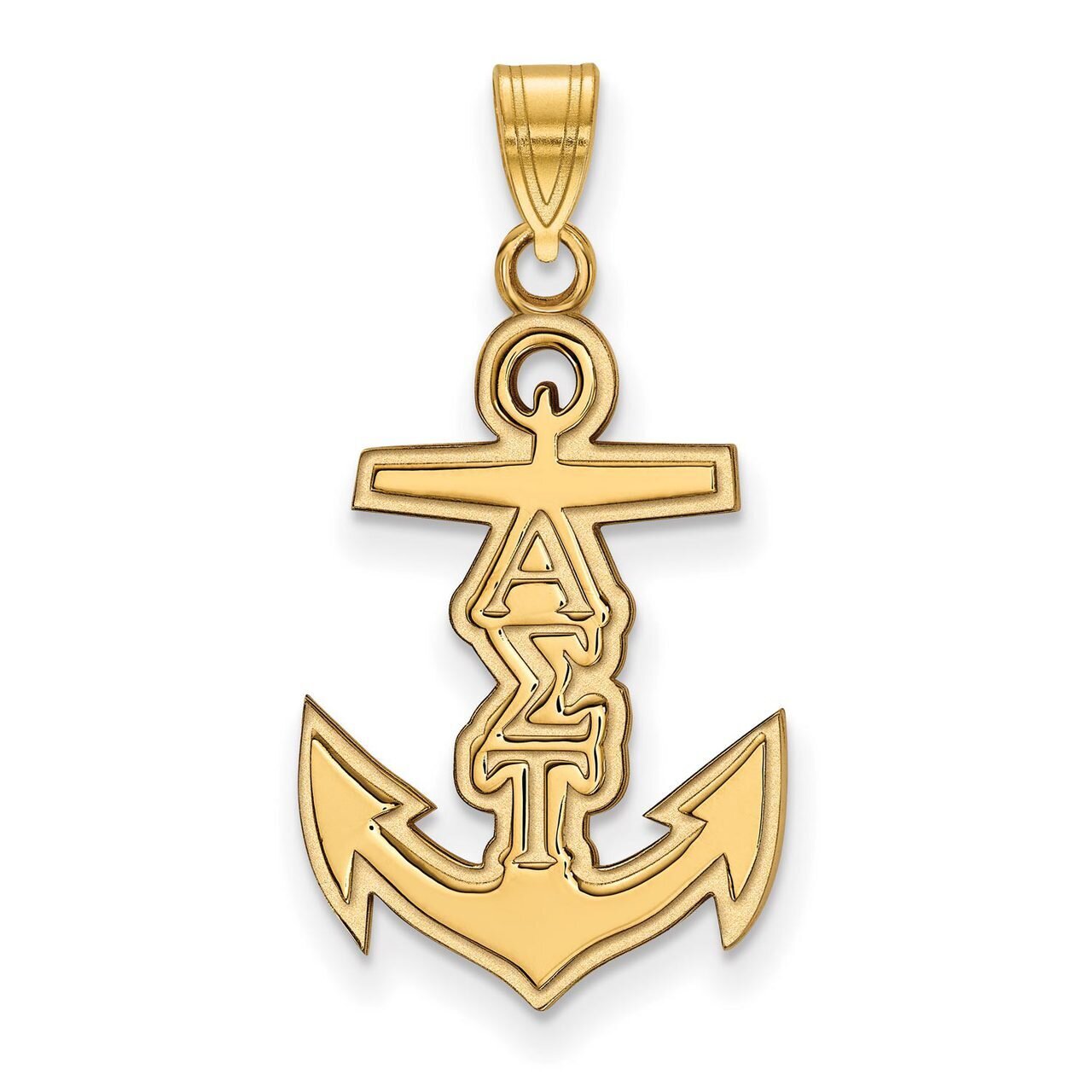 Alpha Sigma Tau Small Pendant Gold-plated Silver GP035ALS, MPN: GP035ALS, 191101099861