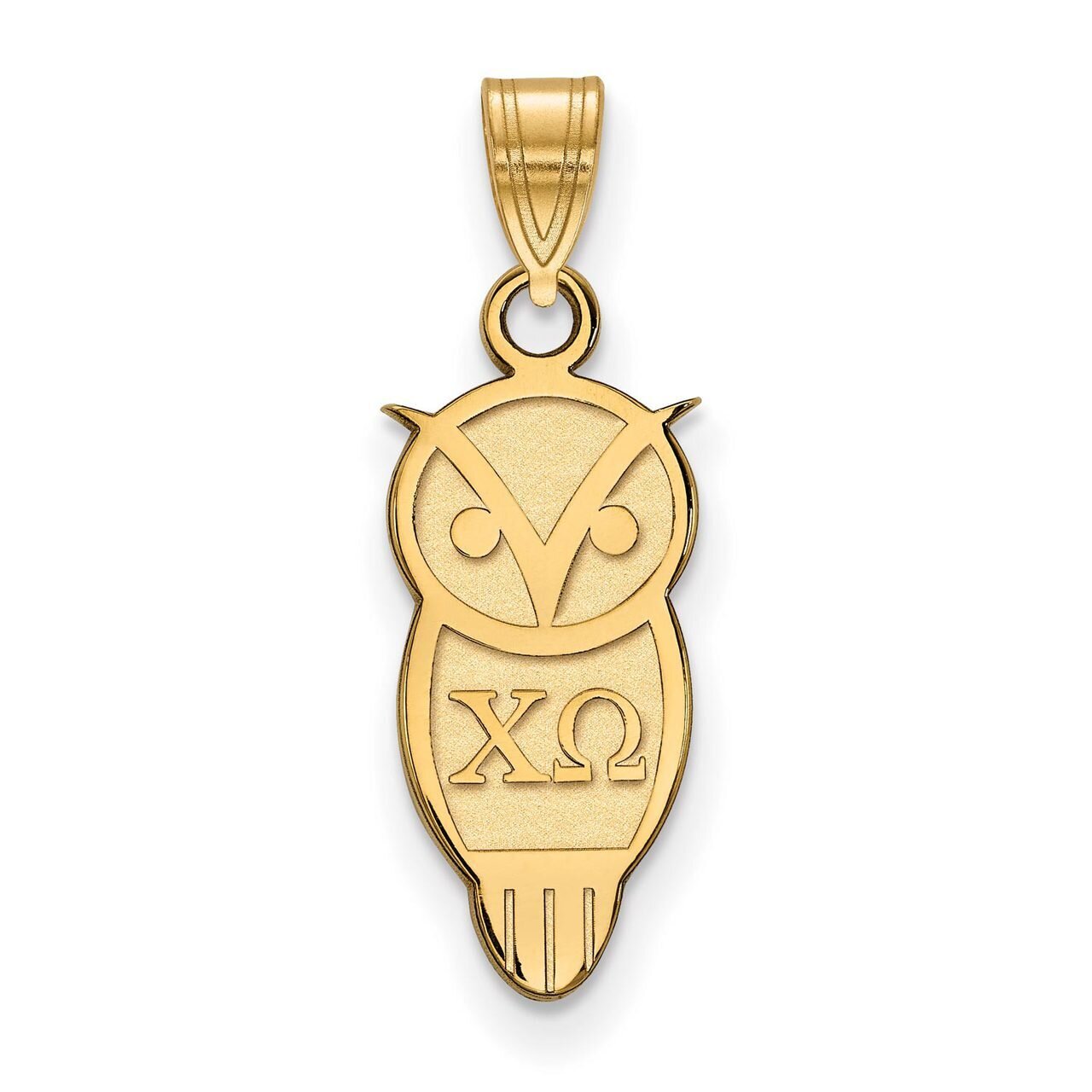 Chi Omega Small Pendant Gold-plated Silver GP035CHO