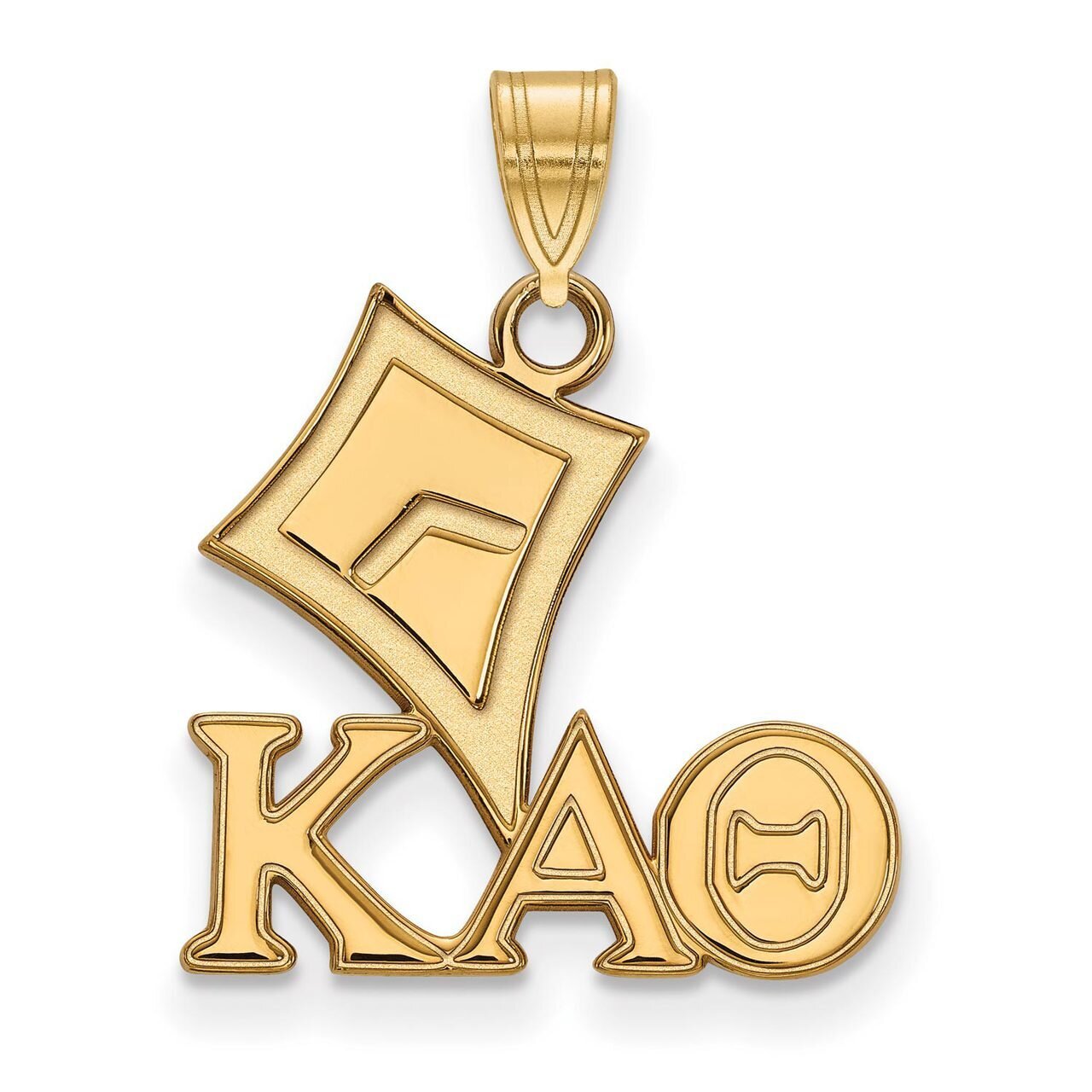 Kappa Alpha Theta Small Pendant Gold-plated Silver GP035KAT