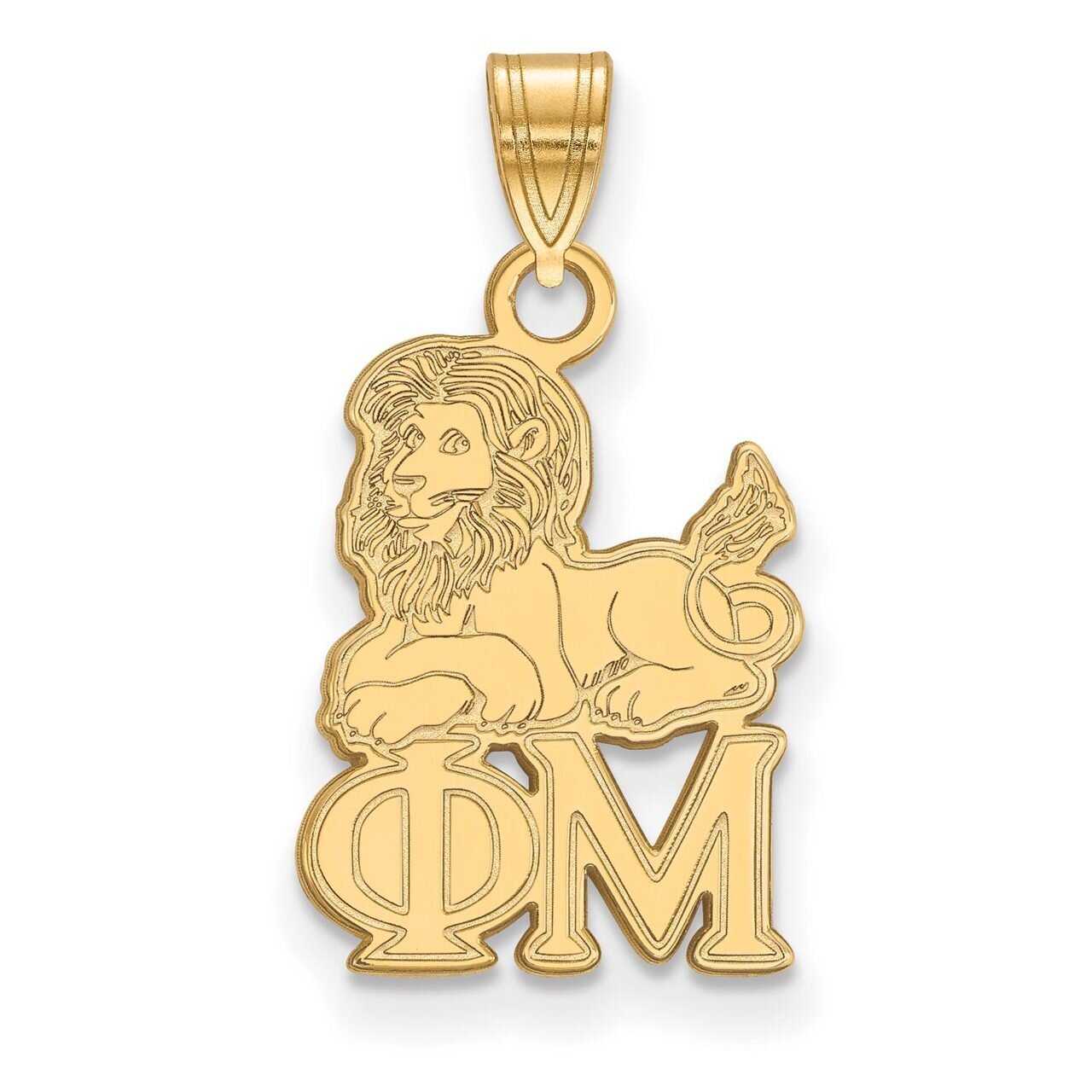 Phi Mu Small Pendant Gold-plated Silver GP035PHM, MPN: GP035PHM, 886774937458