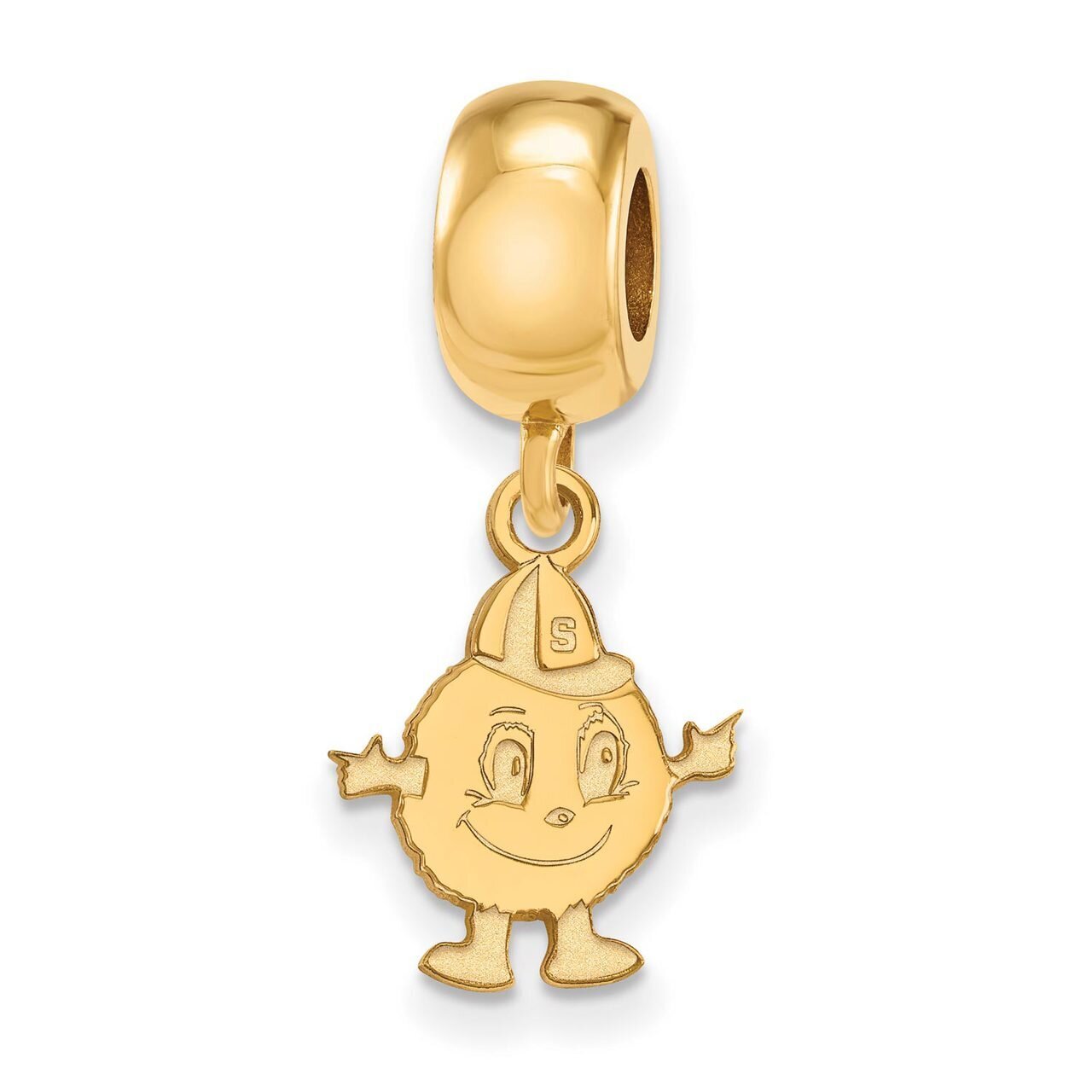 Syracuse University Bead Charm Small Dangle Gold-plated Silver GP035SYU, MPN: GP035SYU, 886774937533