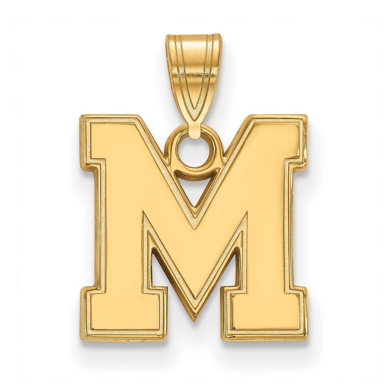 University of Memphis Small Pendant Gold-plated Silver GP035UMP, MPN: GP035UMP, 886774937755