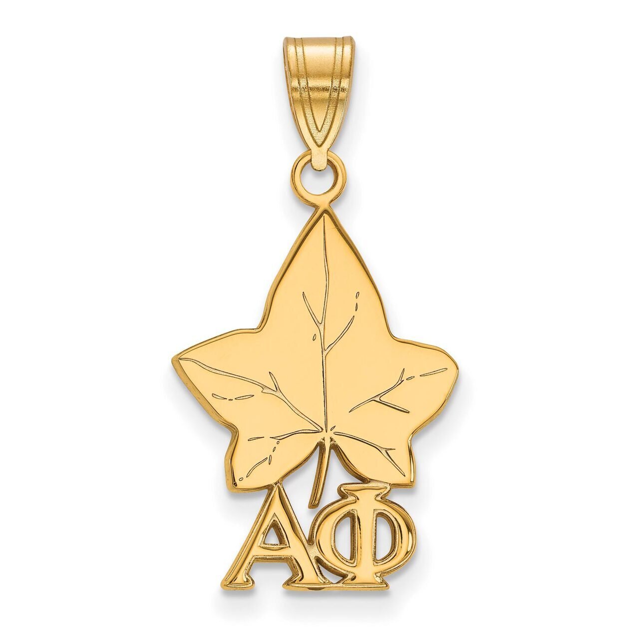 Alpha Phi Medium Pendant Gold-plated Silver GP036APH, MPN: GP036APH, 191101099106