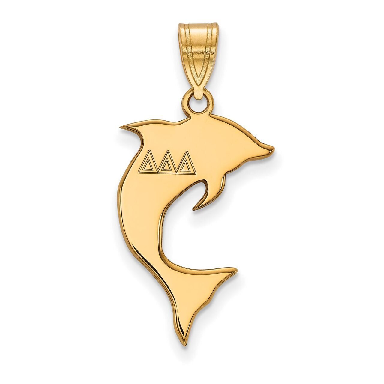 Delta Delta Delta Medium Pendant Gold-plated Silver GP036DDD, MPN: GP036DDD, 886774938011