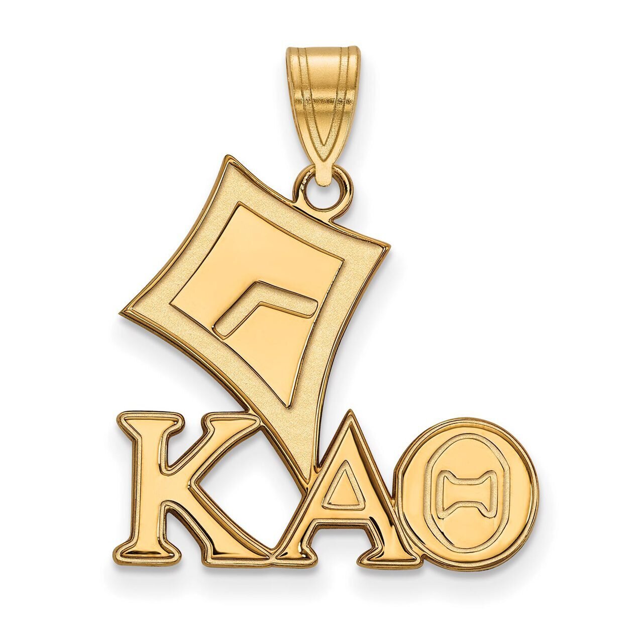 Kappa Alpha Theta Medium Pendant Gold-plated Silver GP036KAT, MPN: GP036KAT, 886774938103