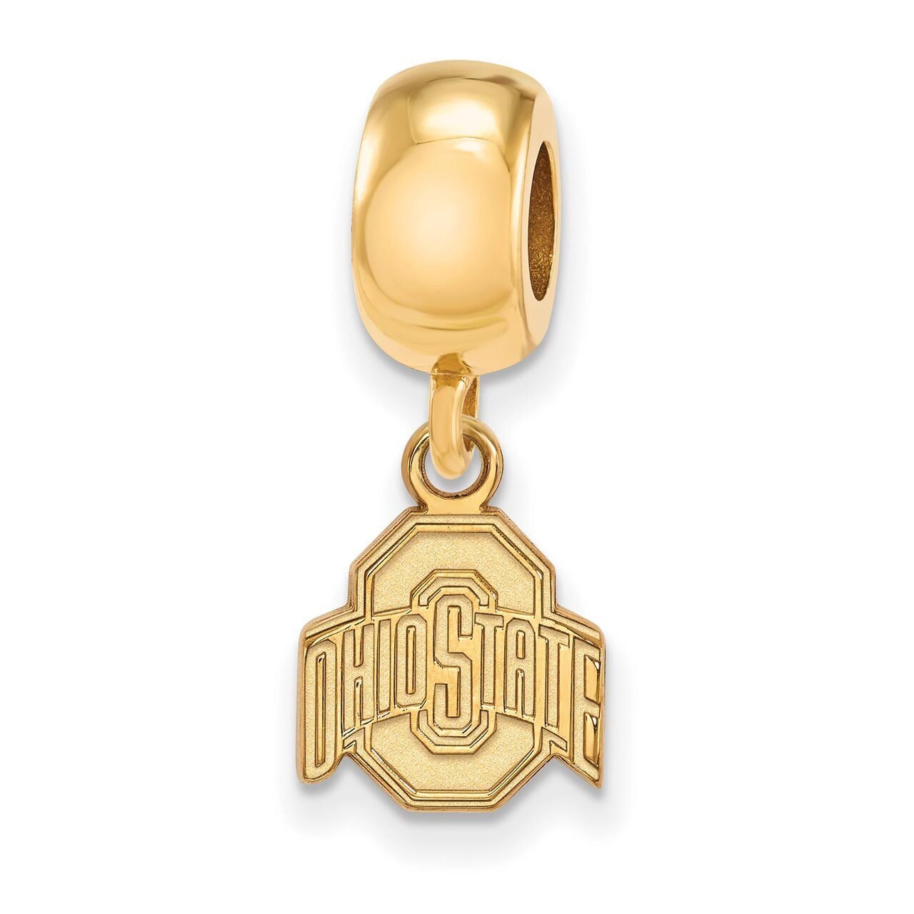 Ohio State University Bead Charm x-Small Dangle Gold-plated Silver GP036OSU
