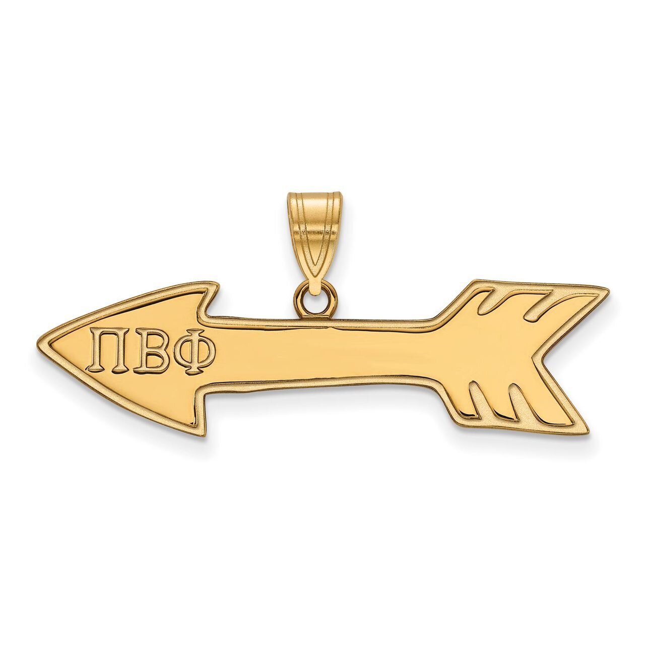 Pi Beta Phi Medium Pendant Gold-plated Silver GP036PBP, MPN: GP036PBP, 886774938219