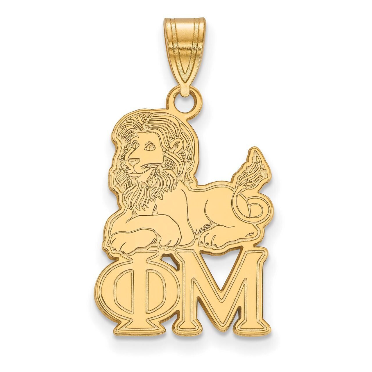 Phi Mu Medium Pendant Gold-plated Silver GP036PHM, MPN: GP036PHM, 886774938226