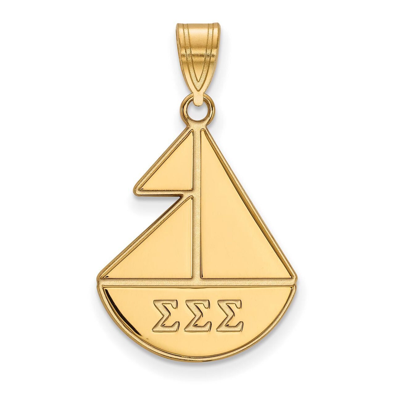 Sigma Sigma Sigma Medium Pendant Gold-plated Silver GP036SSS, MPN: GP036SSS, 886774938288