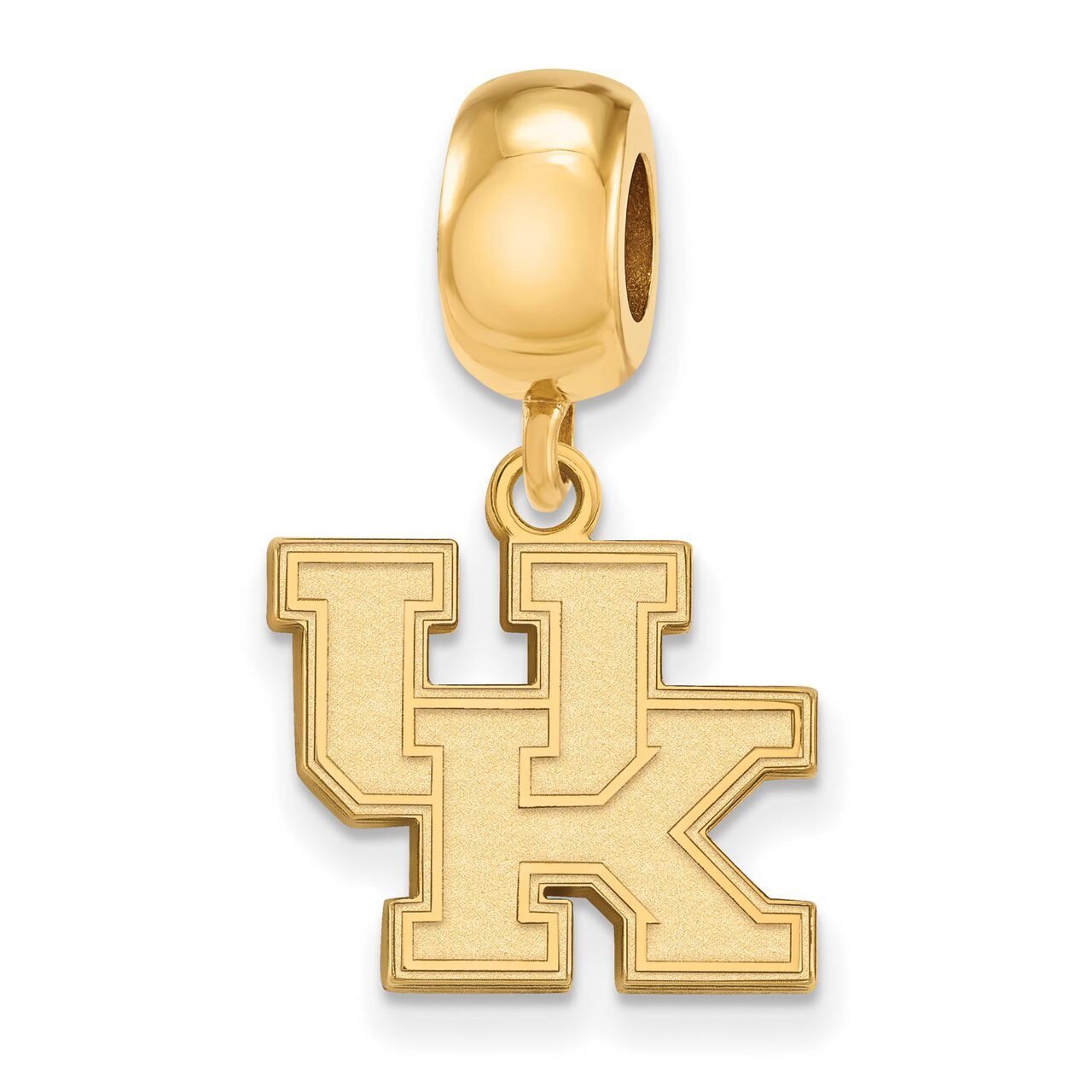 University of Kentucky Bead Charm Small Dangle Gold-plated Silver GP036UK