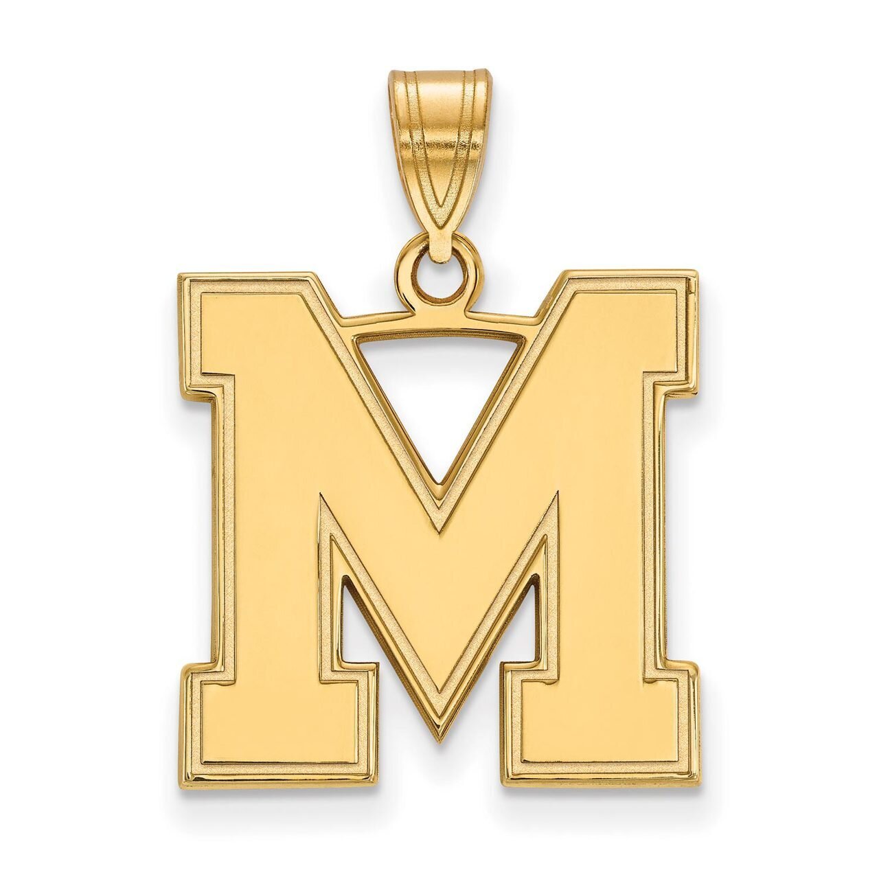 University of Memphis Large Pendant Gold-plated Silver GP036UMP, MPN: GP036UMP, 886774938479