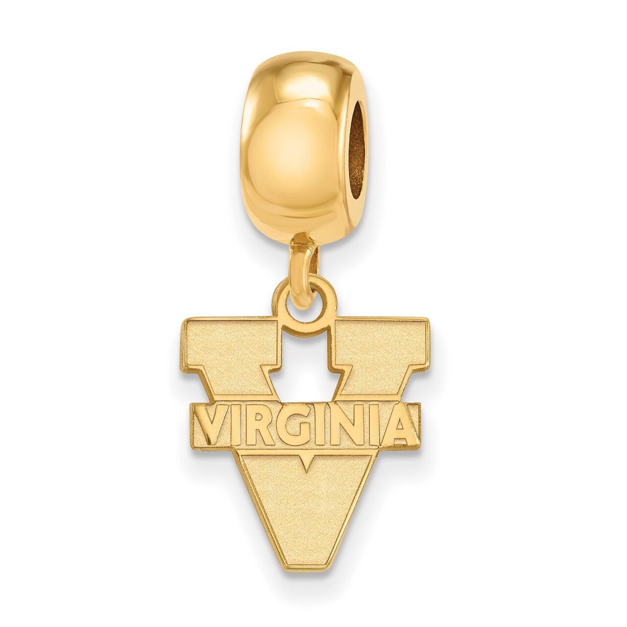 University of Virginia Bead Charm Small Dangle Gold-plated Silver GP036UVA, MPN: GP036UVA, 88677493…