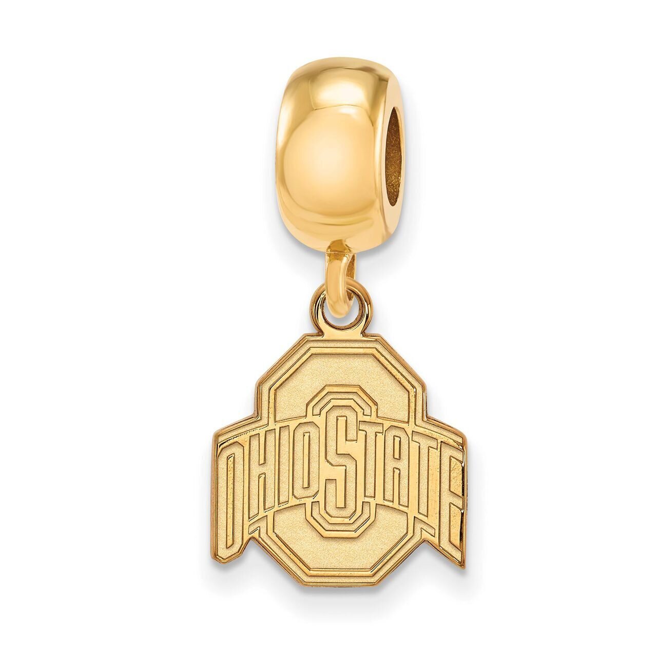 Ohio State University Bead Charm Small Dangle Gold-plated Silver GP037OSU, MPN: GP037OSU, 886774938…