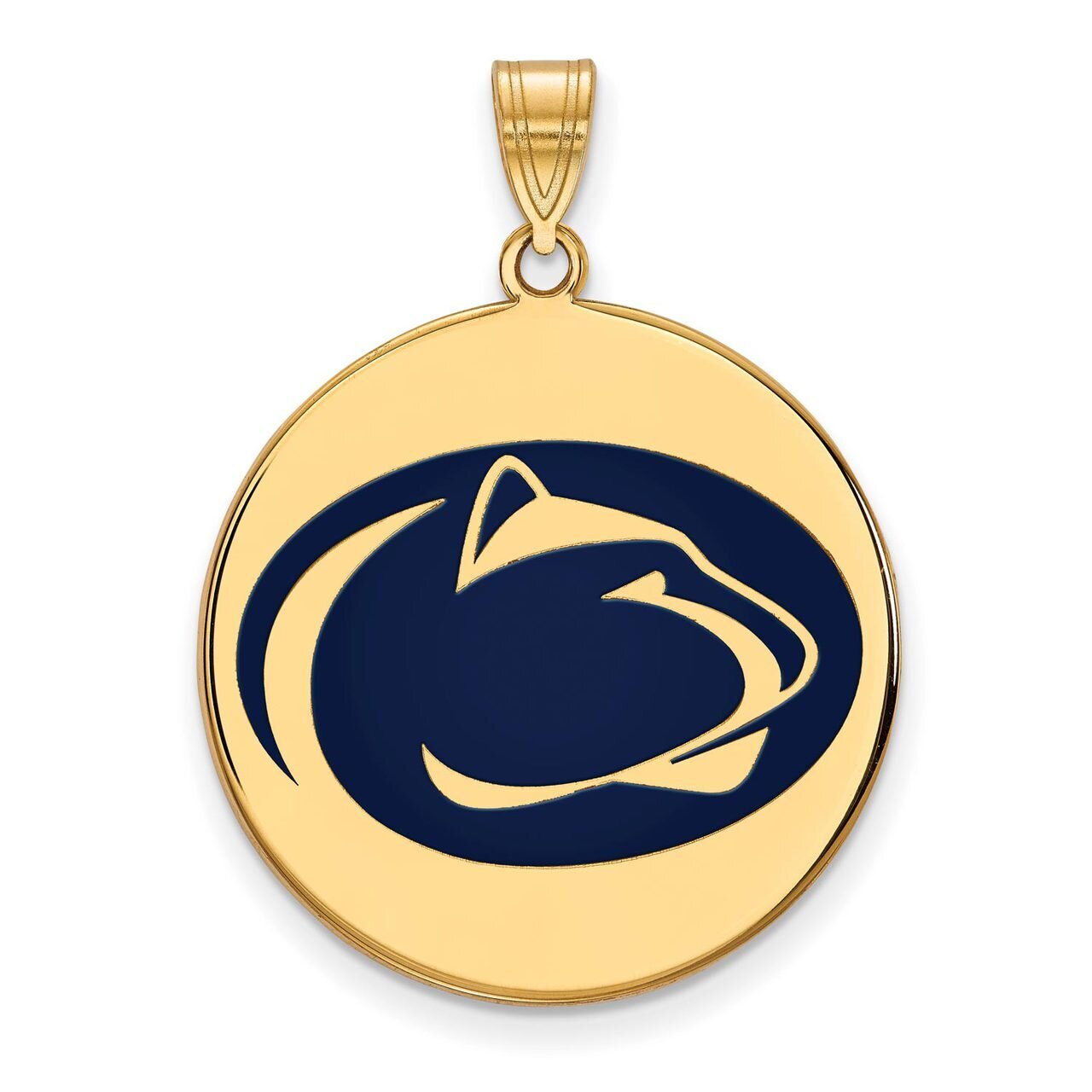 Penn State University x-Large Enamel Disc Pendant Gold-plated Silver GP037PSU, MPN: GP037PSU, 88677…