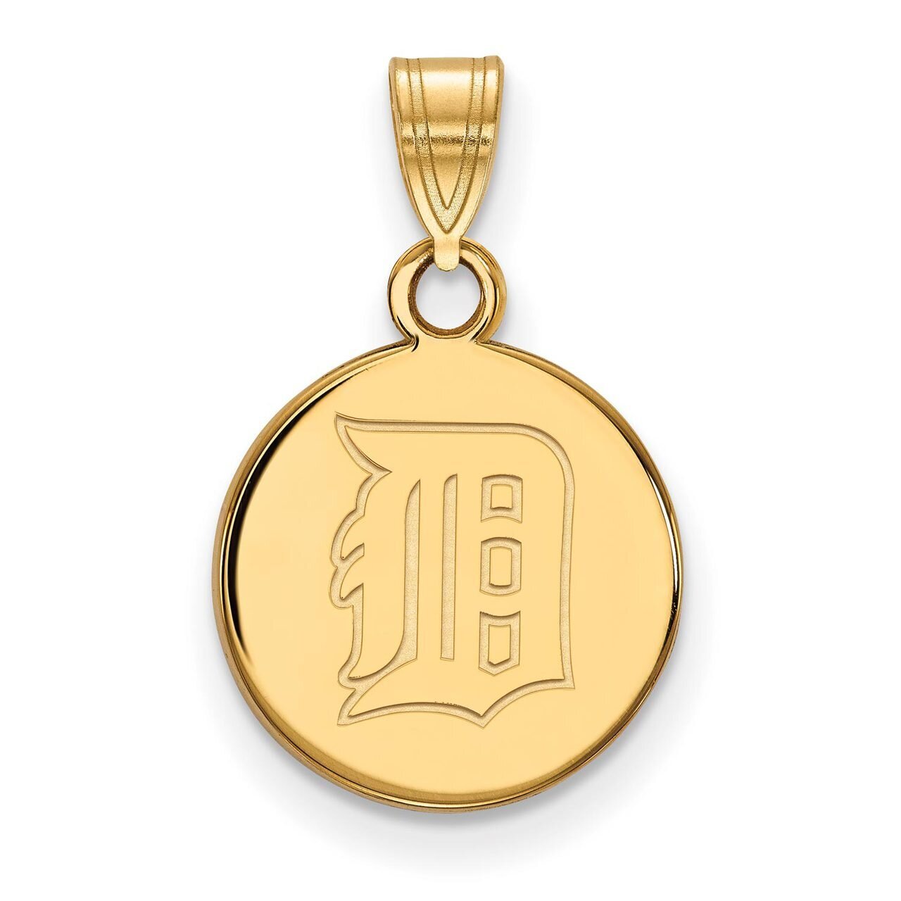 Detroit Tigers Small Disc Pendant Gold-plated Silver GP037TIG
