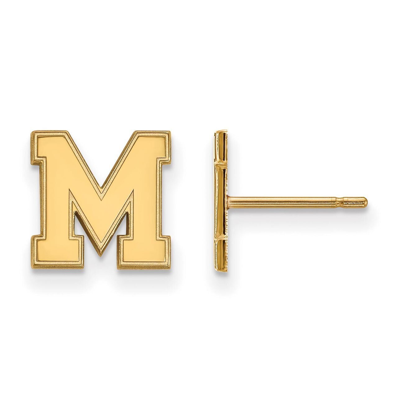University of Memphis x-Small Post Earring Gold-plated Silver GP037UMP, MPN: GP037UMP, 886774939100