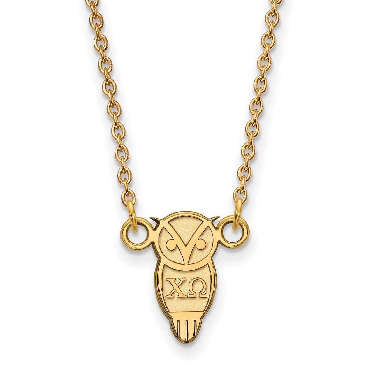 Chi Omega Extra Small Pendant with 18 Inch Chain Gold-plated Silver GP039CHO-18, MPN: GP039CHO-18, …