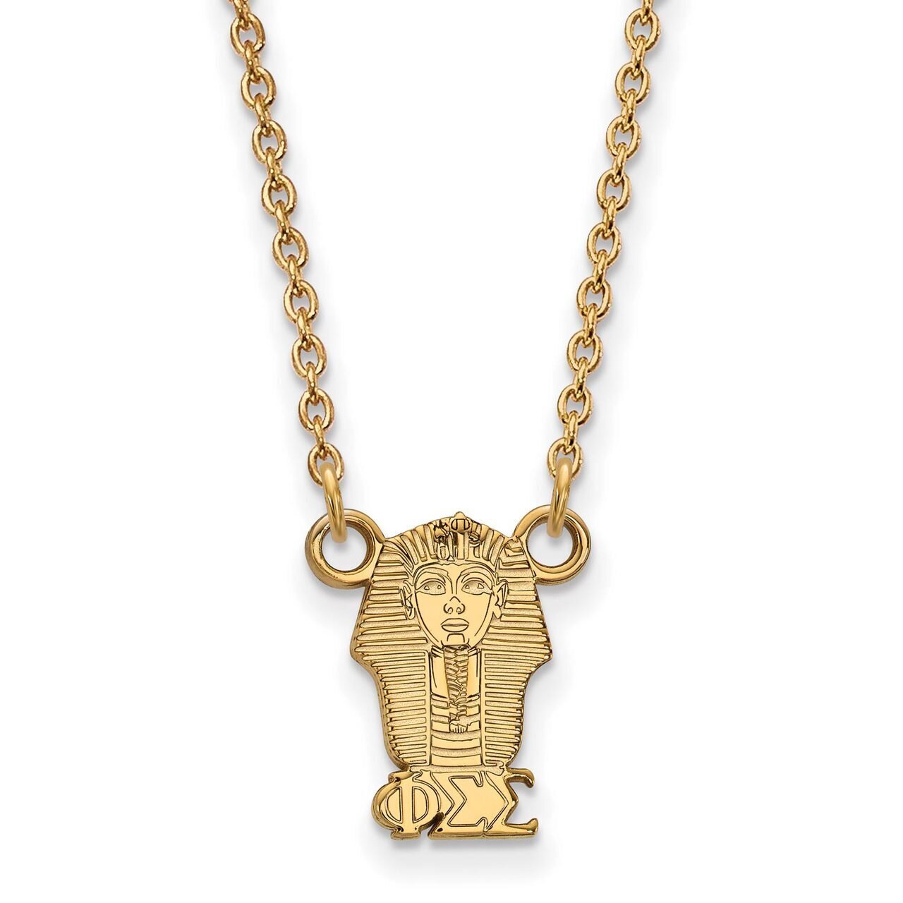 Phi Sigma Sigma Extra Small Pendant with 18 Inch Chain Gold-plated Silver GP039PSS-18, MPN: GP039PS…