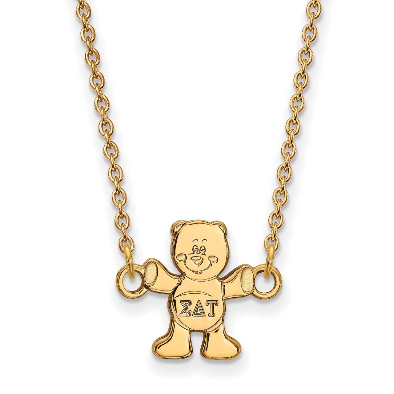 Sigma Delta Tau Extra Small Pendant with 18 Inch Chain Gold-plated Silver GP039SDT-18, MPN: GP039SD…