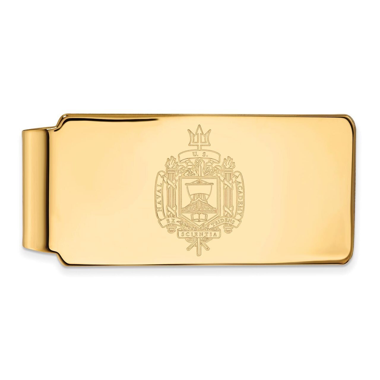 Navy Money Clip Crest Gold-plated Silver GP039USN