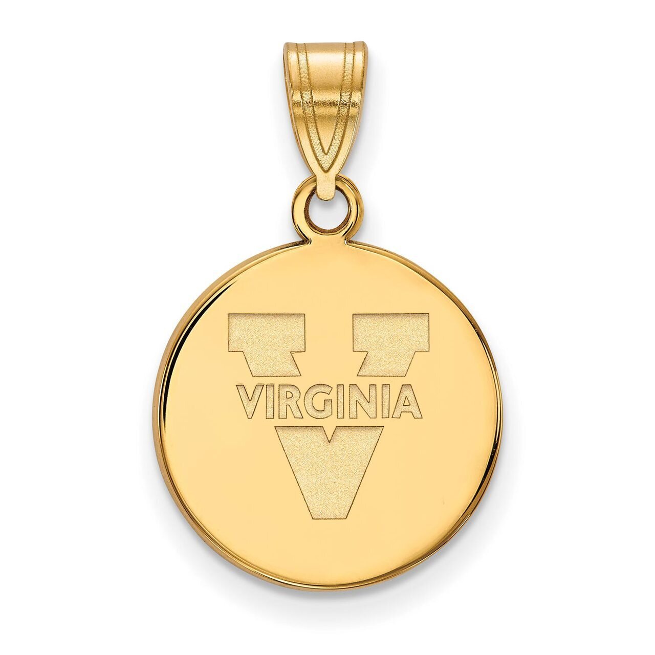 University of Virginia Medium Disc Pendant Gold-plated Silver GP039UVA, MPN: GP039UVA, 886774940465
