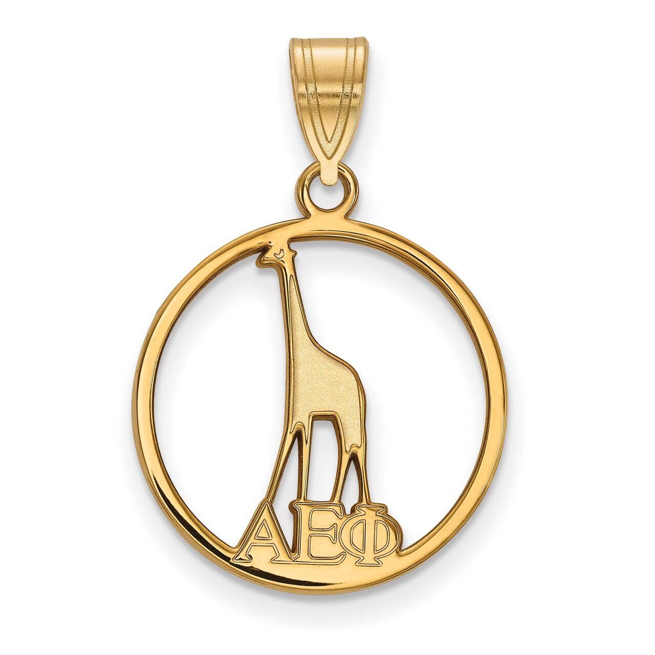 Alpha Epsilon Phi Small Circle Pendant Gold-plated Silver GP041AEP, MPN: GP041AEP, 191101098215