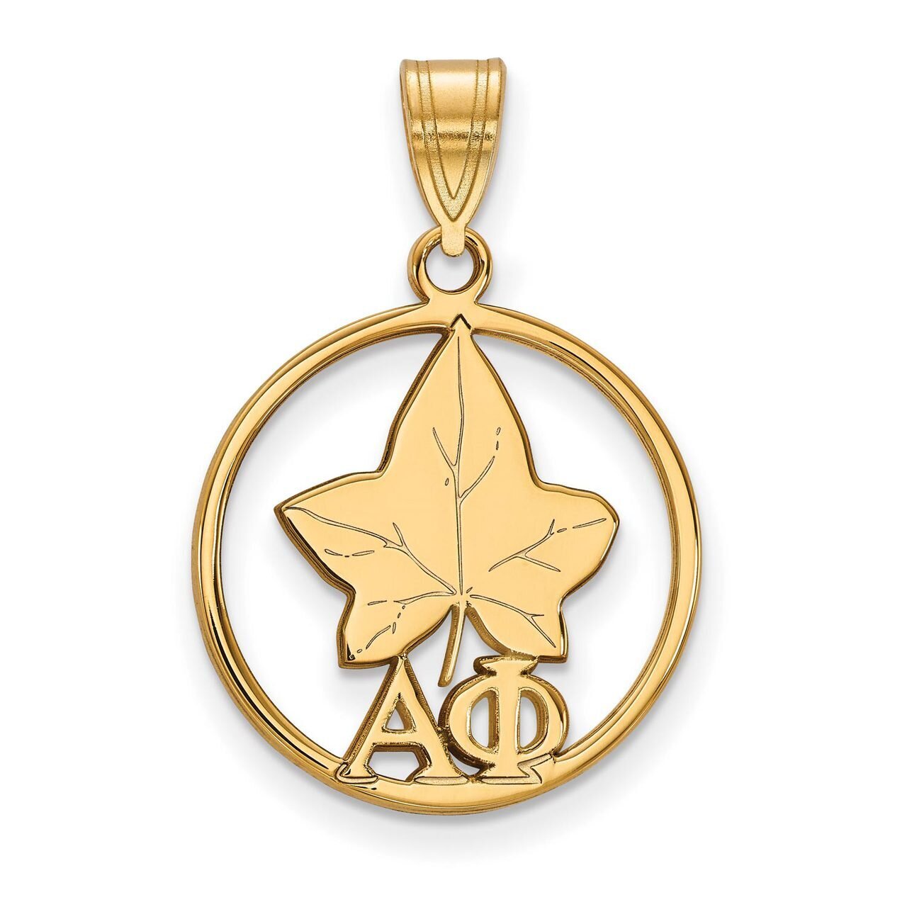 Alpha Phi Small Circle Pendant Gold-plated Silver GP041APH, MPN: GP041APH, 191101099151