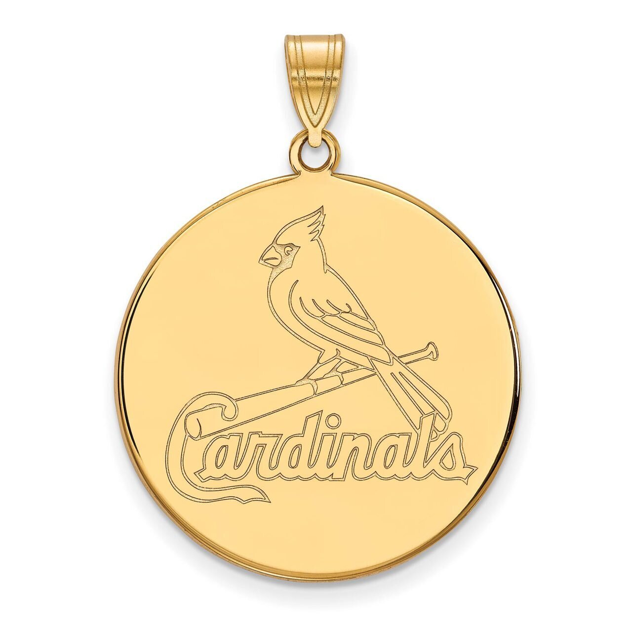 Saint Louis Cardinals x-Large Disc Pendant Gold-plated Silver GP041CRD, MPN: GP041CRD, 886774941363