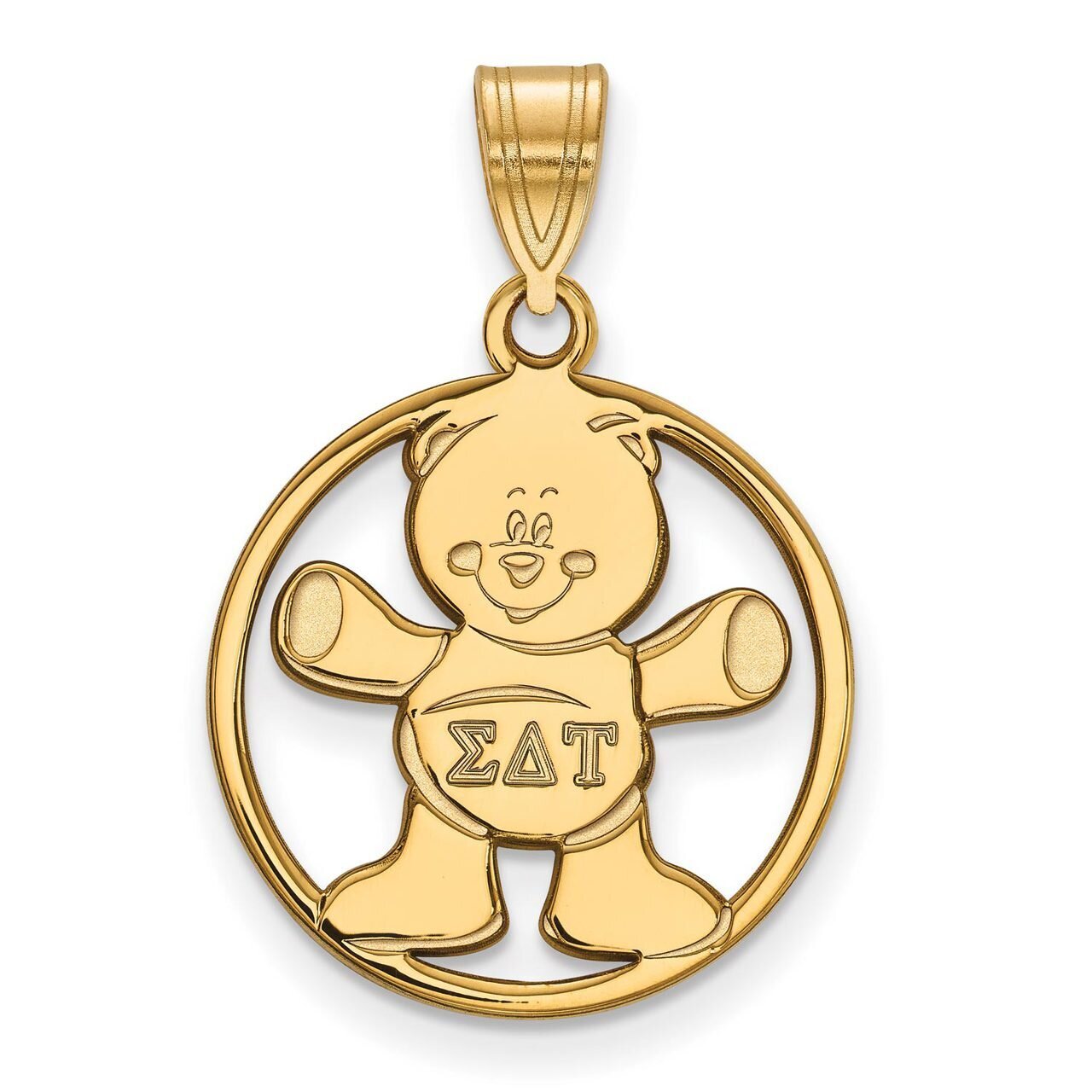 Sigma Delta Tau Small Circle Pendant Gold-plated Silver GP041SDT, MPN: GP041SDT, 886774941639
