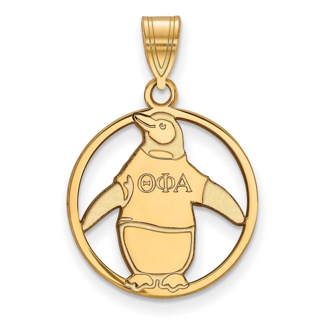 Theta Phi Alpha Small Circle Pendant Gold-plated Silver GP041TPA, MPN: GP041TPA, 886774941714