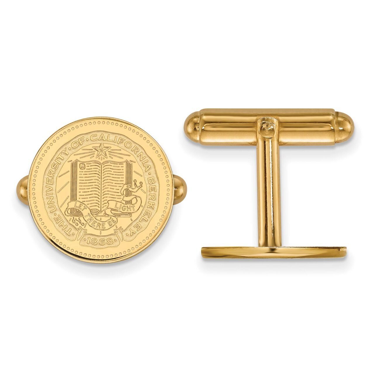 University of California Berkeley Crest Cufflinks Gold-plated Silver GP041UCB
