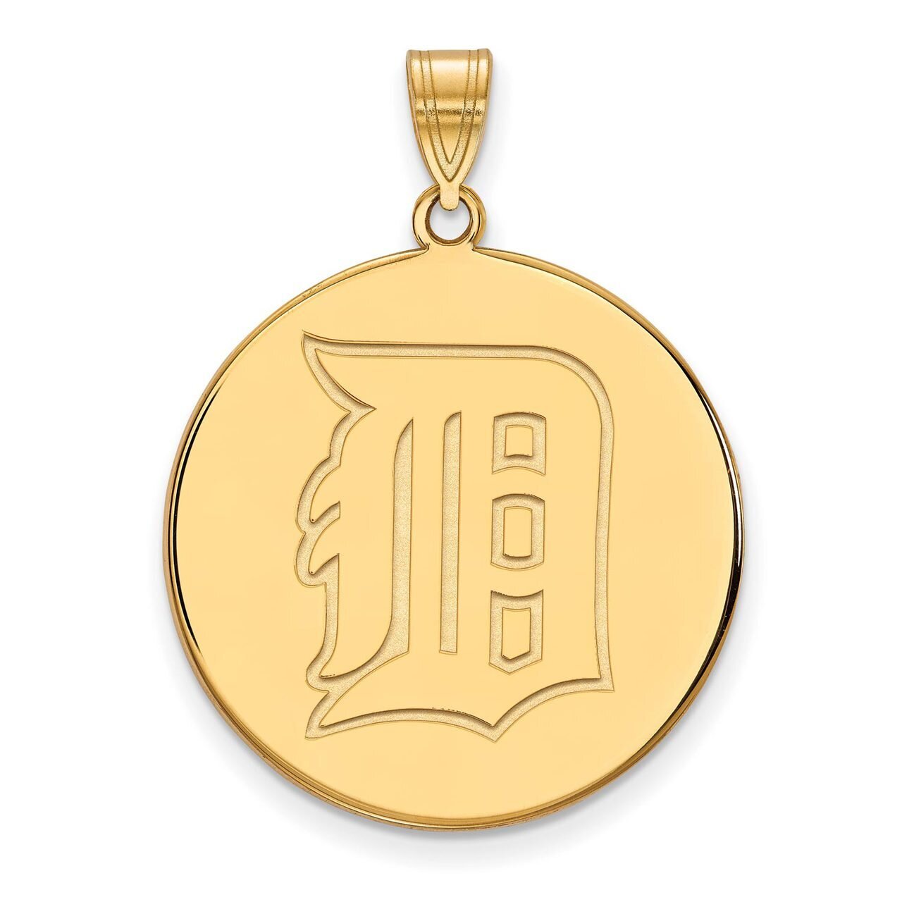 Detroit Tigers XLarge Disc Pendant Gold-plated Silver GP043TIG